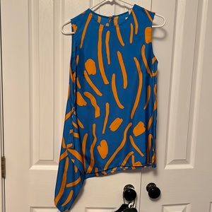 DVF silk top XS